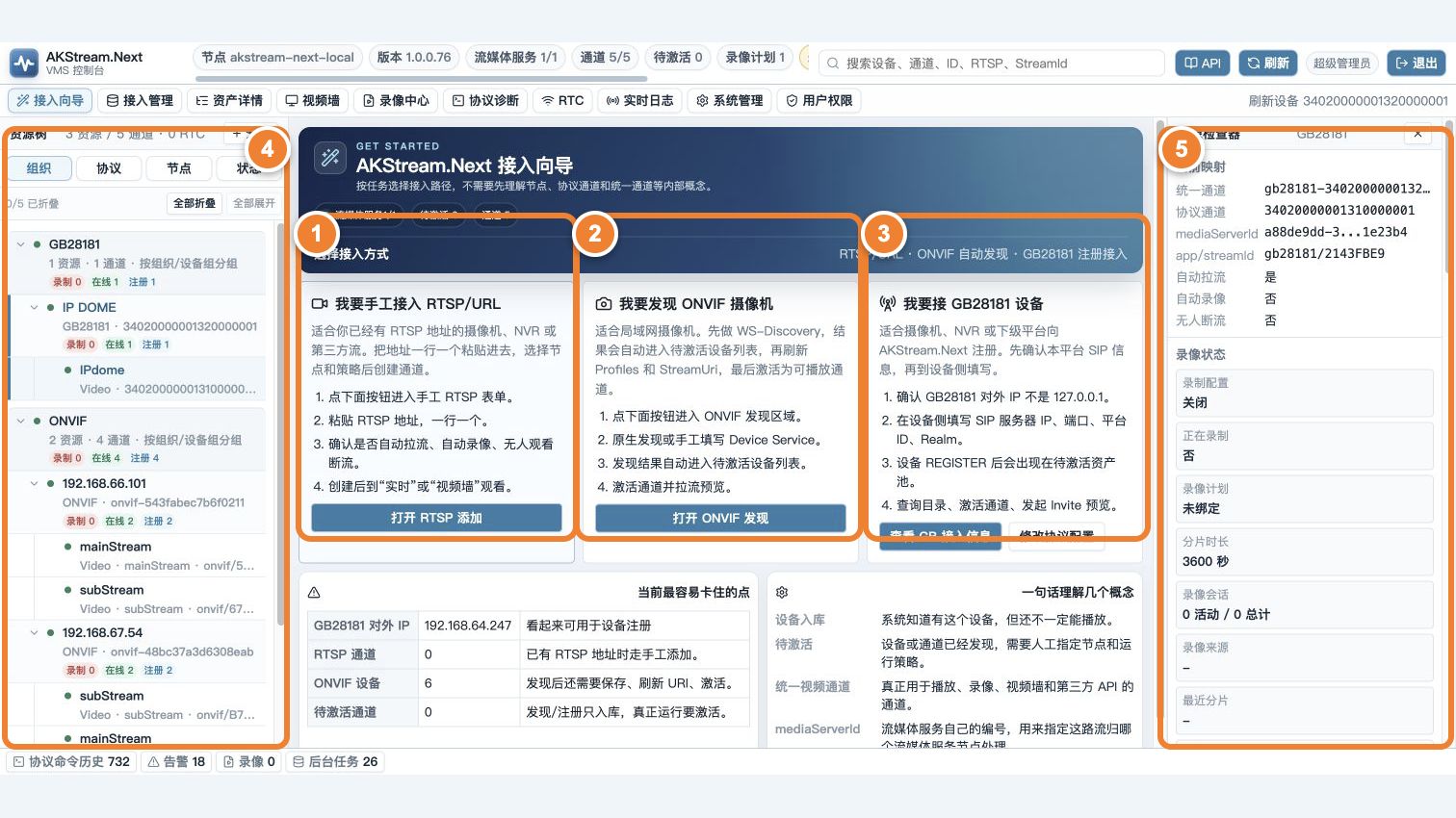 三种接入入口以及接入后资源位置